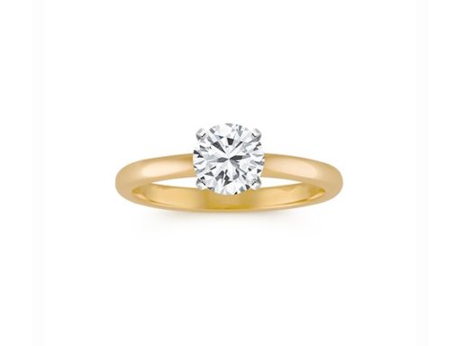 Yellow Gold Solitaire Engagement Ring